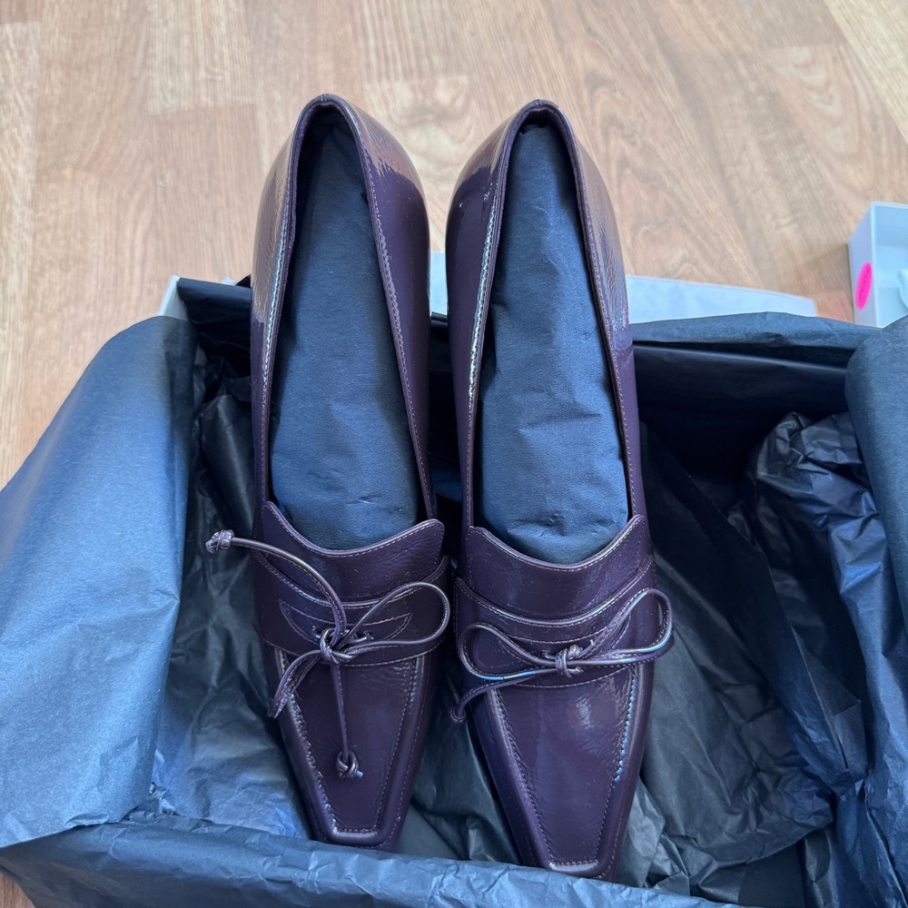 Burberry Storm 50mm leather pumps In Purple Size 38